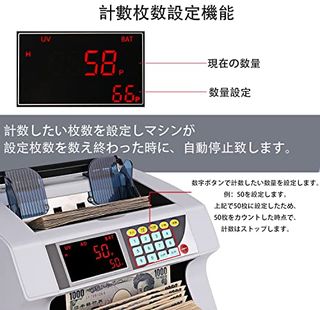 卓上型紙幣計数機 HALIPUのサムネイル画像 3枚目