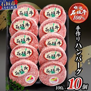 石垣牛ハンバーグセット 100g×10個 沖縄県石垣市のサムネイル画像 1枚目