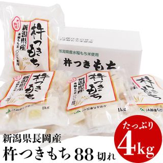 杵つきもち4kg（88切れ）  新潟県長岡市のサムネイル画像