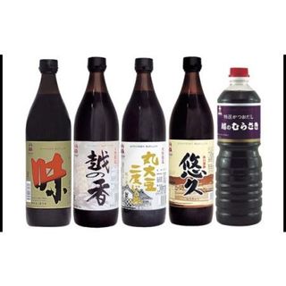 「越のむらさき」こだわり造りの醤油5種セット  新潟県長岡市のサムネイル画像