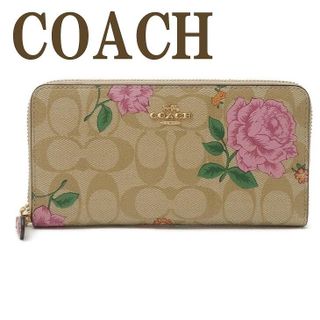 シグネチャー ローズ アコーディオンジップ アラウンド F2859 COACH（コーチ）のサムネイル画像 1枚目