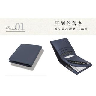 財布 二つ折り R-42 AirWallet tanned leather 香川県丸亀市のサムネイル画像 3枚目