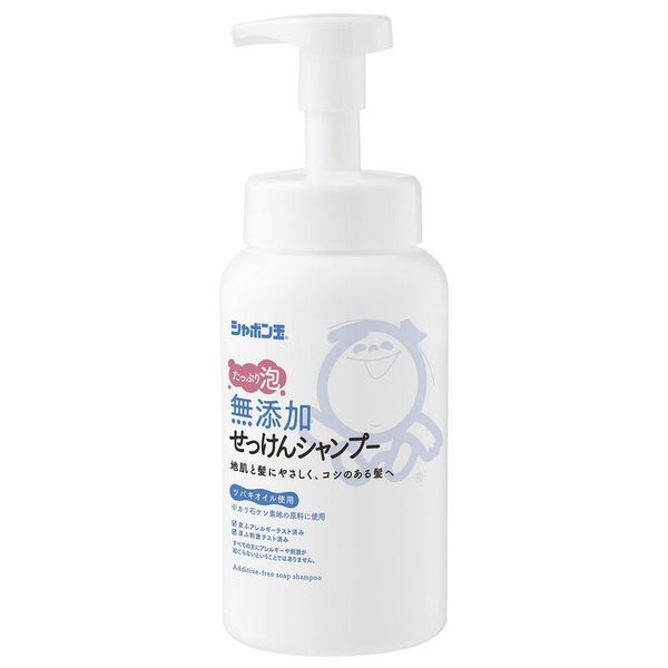 無添加せっけんシャンプー泡タイプボトル 520mL シャボン玉石けん株式会社のサムネイル画像 1枚目