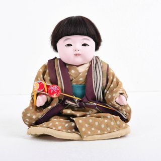 市松人形 おさな人形 男の子(中) でんでん太鼓付き 松乾斎東光作 人形の館 石倉のサムネイル画像