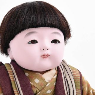 市松人形 おさな人形 男の子(中) でんでん太鼓付き 松乾斎東光作 人形の館 石倉のサムネイル画像 2枚目