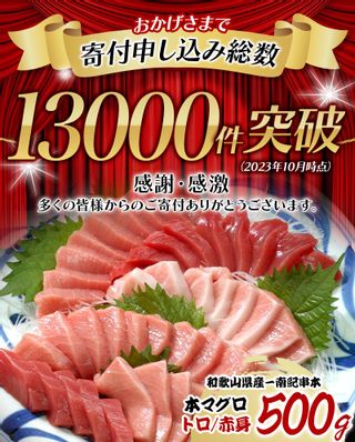 本マグロ（養殖）トロ＆赤身セット 500g の画像 2枚目