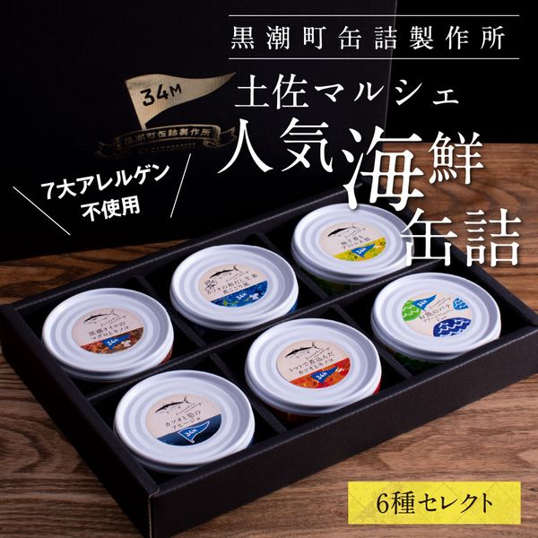 黒潮町からの贈り物！わくわく缶詰セット 高知県芸西村のサムネイル画像 1枚目