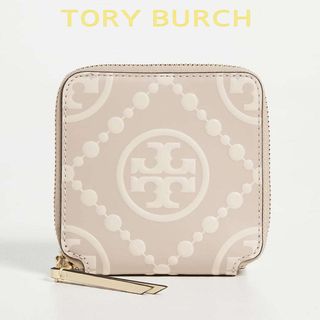 Tモノグラム コントラスト エンボス バイフォールド ウォレット TORY BURCH（トリーバーチ）のサムネイル画像 1枚目