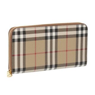 チェック＆レザー ラウンドジップウォレット Burberry（バーバリー）のサムネイル画像 1枚目