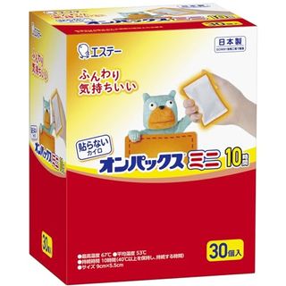 貼らないオンパックス 貼らないカイロ ミニ 30個入の画像 1枚目