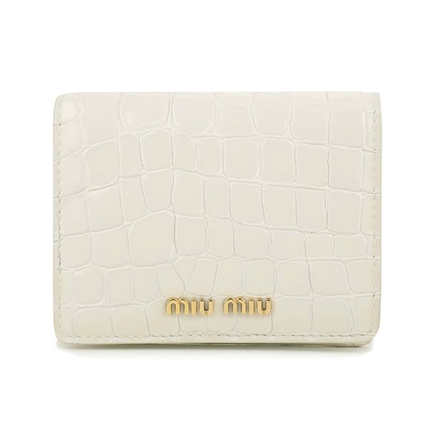 CROCO-PRINTED SMALL LEATHER WALLET 5MV204 2DQ8 F0009の画像