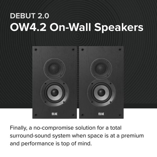 Debut 2.0 OW4.2 オンウォールスピーカー　ペア ELACのサムネイル画像 2枚目