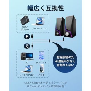  PC ゲーミングスピーカー Nylavee のサムネイル画像 4枚目