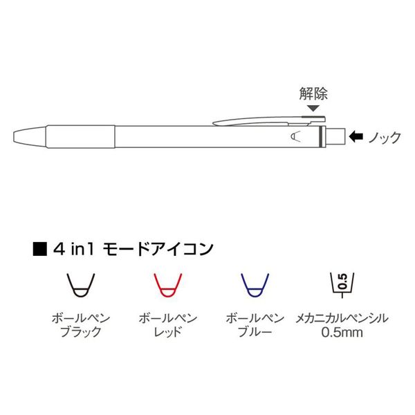 フォーインワン マルチペン グラファイト 1904455 Rotring（ロットリング）のサムネイル画像 3枚目