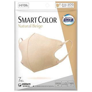 超快適マスク SMART COLOR ナチュラルベージュ ふつう 7枚 ユニ・チャームのサムネイル画像 1枚目