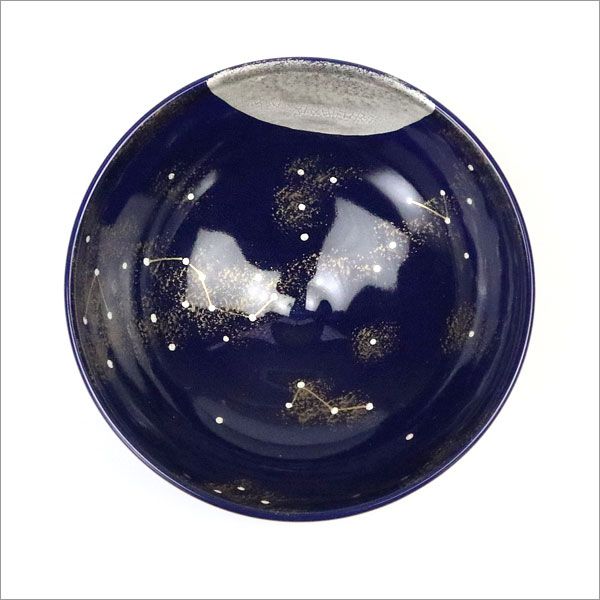 平茶碗 瑠璃釉 夏の星空 八木海峰作  株式会社 芳香園のサムネイル画像 2枚目