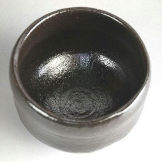 京焼 清水焼 福黒楽楽茶碗 寿楽の画像 3枚目