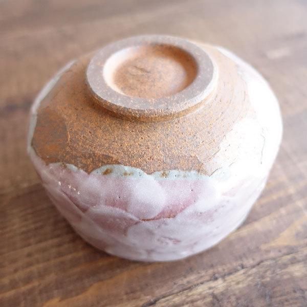 美濃焼 ピンク 抹茶碗 マンモスビレッジのサムネイル画像 3枚目