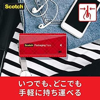 ポケットサイズ梱包テープ  ポータブル 15m 3852FLT-15-RD スリーエムジャパン株式会社のサムネイル画像 3枚目