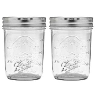 BALL Mason Jar レギュラーマウス 8oz 240ml クリアーガラスの画像 2枚目