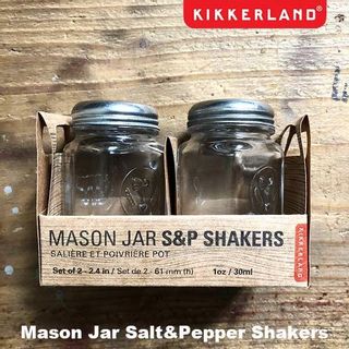 Mason Jar Salt&Pepper Shakers KIKKERLAND（キッカーランド）のサムネイル画像 1枚目