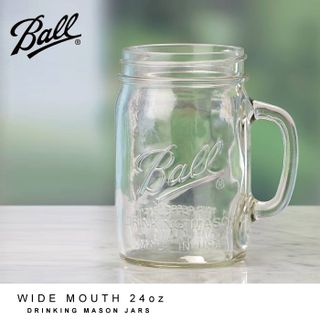 Ball Mason jar タンブラー クリア　ワイドマウスマグカップ 24oz masonjar(メイソンジャー)のサムネイル画像 1枚目