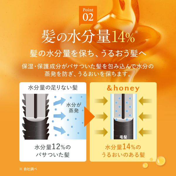 &honey メルティ モイストリペア シャンプー 1.0 株式会社ヴィークレアのサムネイル画像 3枚目