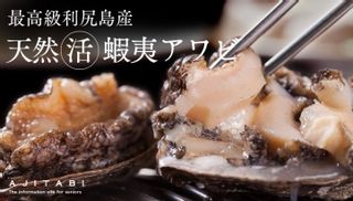 利尻島産天然活蝦夷アワビ 500g あじたびのサムネイル画像