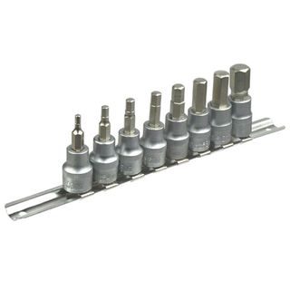 8pc レール付きヘックスビットソケット レールセット H180 Garage.com(ガレージドットコム)のサムネイル画像 1枚目