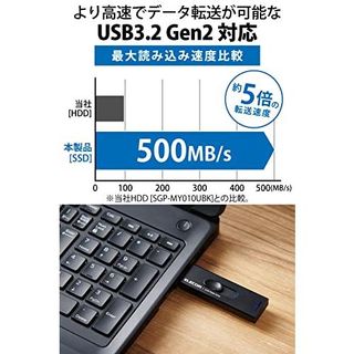 外付けポータブルSSD ESD-EMA1000GBK ELECOM（エレコム）のサムネイル画像 4枚目