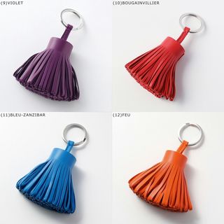 カルメン レディース アミョーミロ レザー バッグチャーム タッセル キーホルダーの画像 3枚目