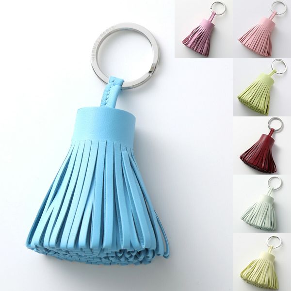 カルメン レディース アミョーミロ レザー バッグチャーム タッセル キーホルダーの画像