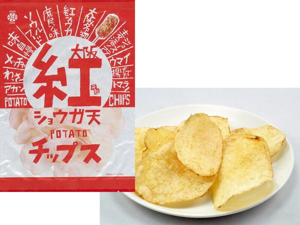 大阪紅ショウガ天ポテトチップス　100gの画像