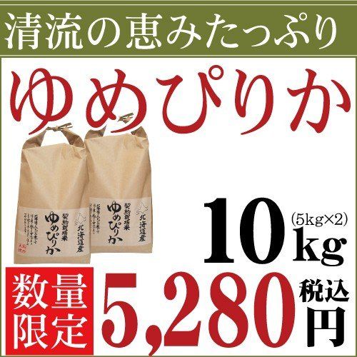 令和3年産 北海道産 清流ゆめぴりか 10kg 北海道・厳選ゆめぴりか 米のさくら屋のサムネイル画像 1枚目