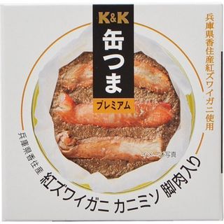 K&K 缶つま 兵庫県香住産紅ズワイガニカニミソ脚肉入り 60g 国分のサムネイル画像