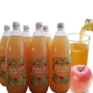 ストレートりんごジュース 1000ml 1L 6本入り  桜庭りんご農園のサムネイル画像 1枚目