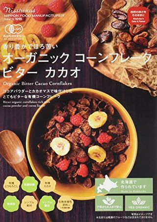 オーガニックコーンフレーク ビターカカオ 200g×5 日本食品製造合資会社のサムネイル画像 1枚目