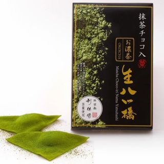 お濃茶 生八ツ橋 宇治抹茶チョコレート入りの画像 1枚目