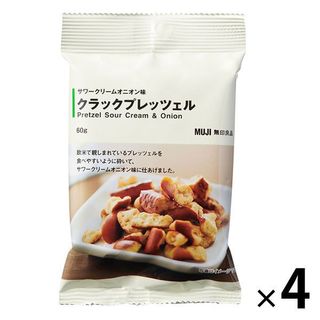 サワークリームオニオン味 クラックプレッツェル 無印良品 のサムネイル画像 1枚目