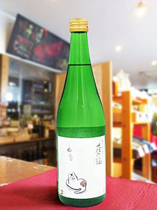 萩の鶴（はぎのつる） 純米吟醸 火入れ 猫ラベル 萩野酒造のサムネイル画像 3枚目