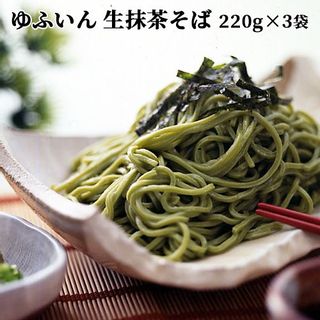 ゆふいん　生抹茶そば　2人前×3袋セット 株式会社湯布製麺のサムネイル画像 2枚目