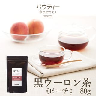 パウティー黒ウーロン茶[ピーチ]　80g 柳屋茶楽のサムネイル画像