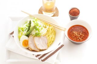 辛辛つけ麺広島流 2人前（タレ・赤唐辛子・ごま付き） ​瀬戸内麺工房なか川のサムネイル画像 2枚目