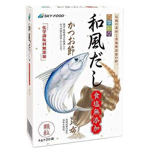 四季彩々 和風だし 食塩無添加 4g×30袋 株式会社スカイ・フードのサムネイル画像 1枚目