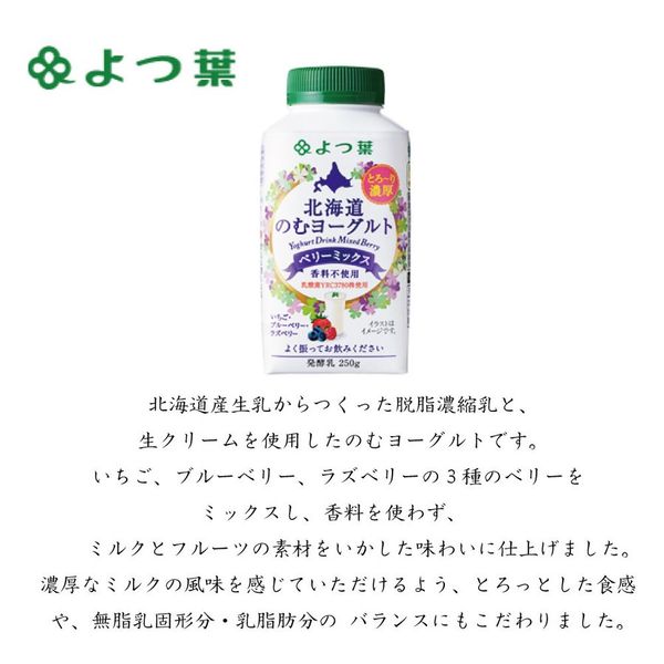 よつ葉北海道のむヨーグルト　250g×6本 よつ葉乳業のサムネイル画像 2枚目