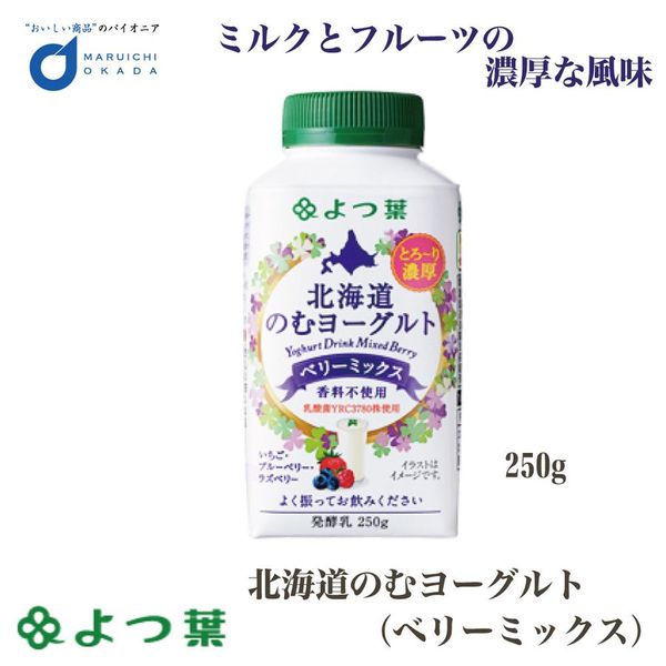 よつ葉北海道のむヨーグルト　250g×6本 よつ葉乳業のサムネイル画像 1枚目