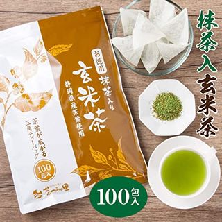 抹茶入玄米茶ティーバッグ　100個入りの画像 2枚目