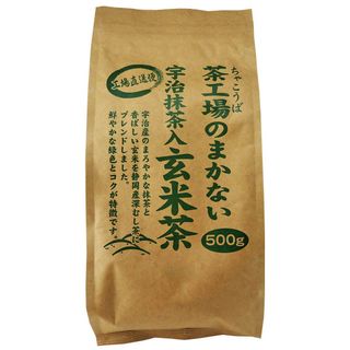 茶工場のまかない 宇治抹茶入玄米茶 500g 大井川茶園のサムネイル画像 1枚目