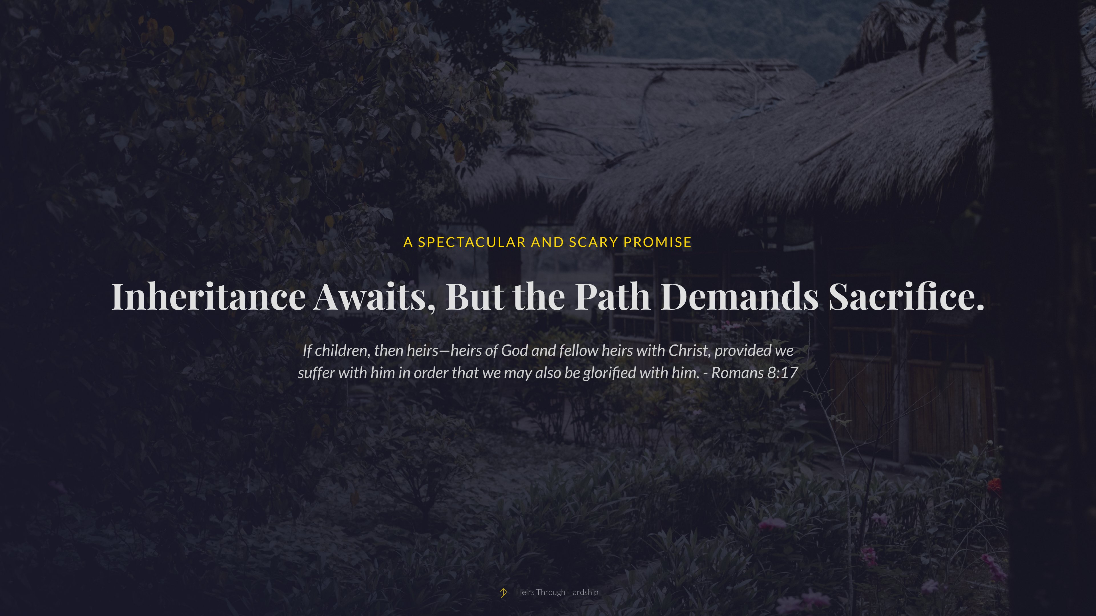 Suffering sermon presentation slides - Slide 2