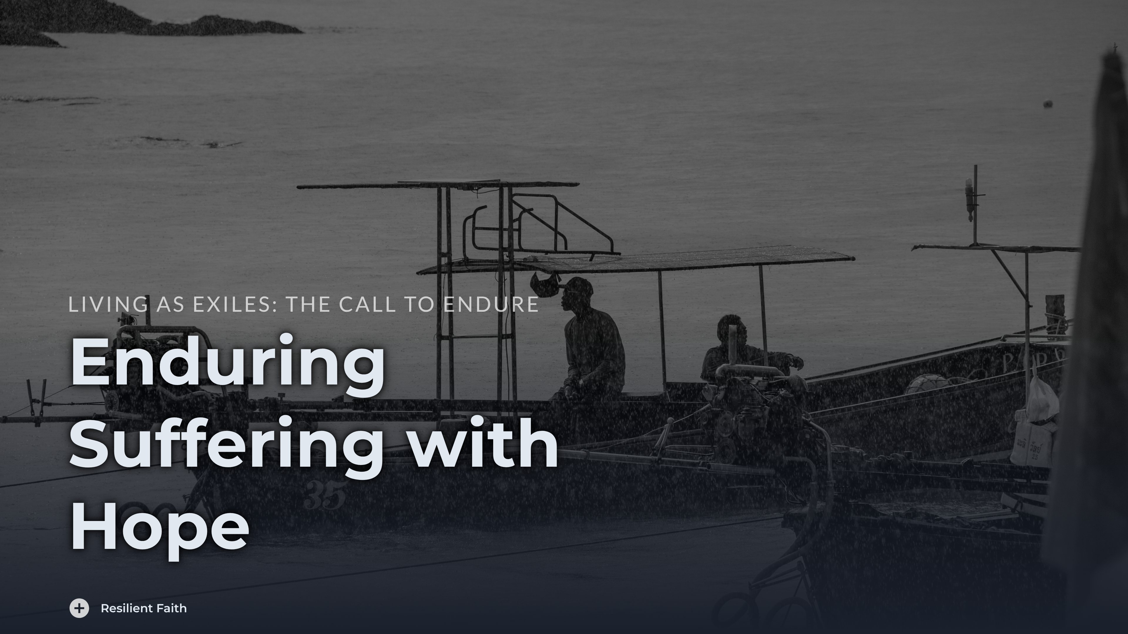 Enduring Suffering with Hope sermon presentation slides - Slide 1